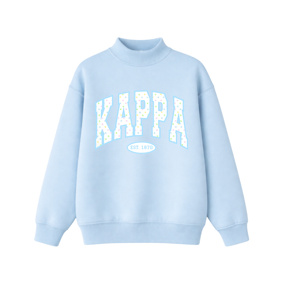 Kappa Blue Cotton Candy Mockneck