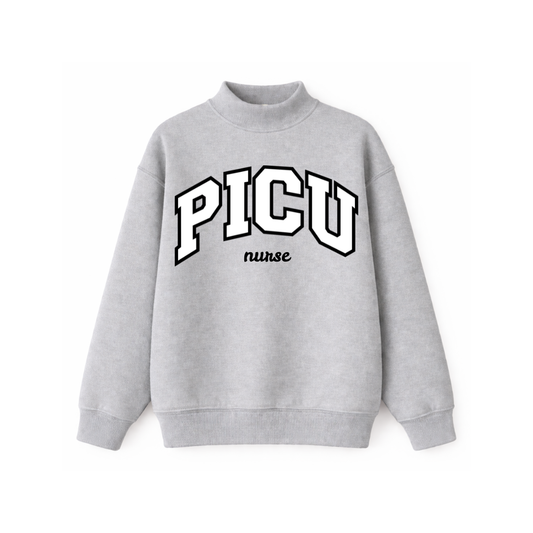 PICU Nurse Mockneck