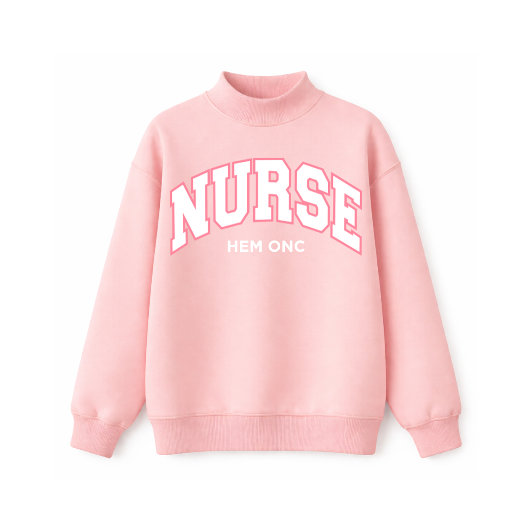 Blush NURSE Mockneck