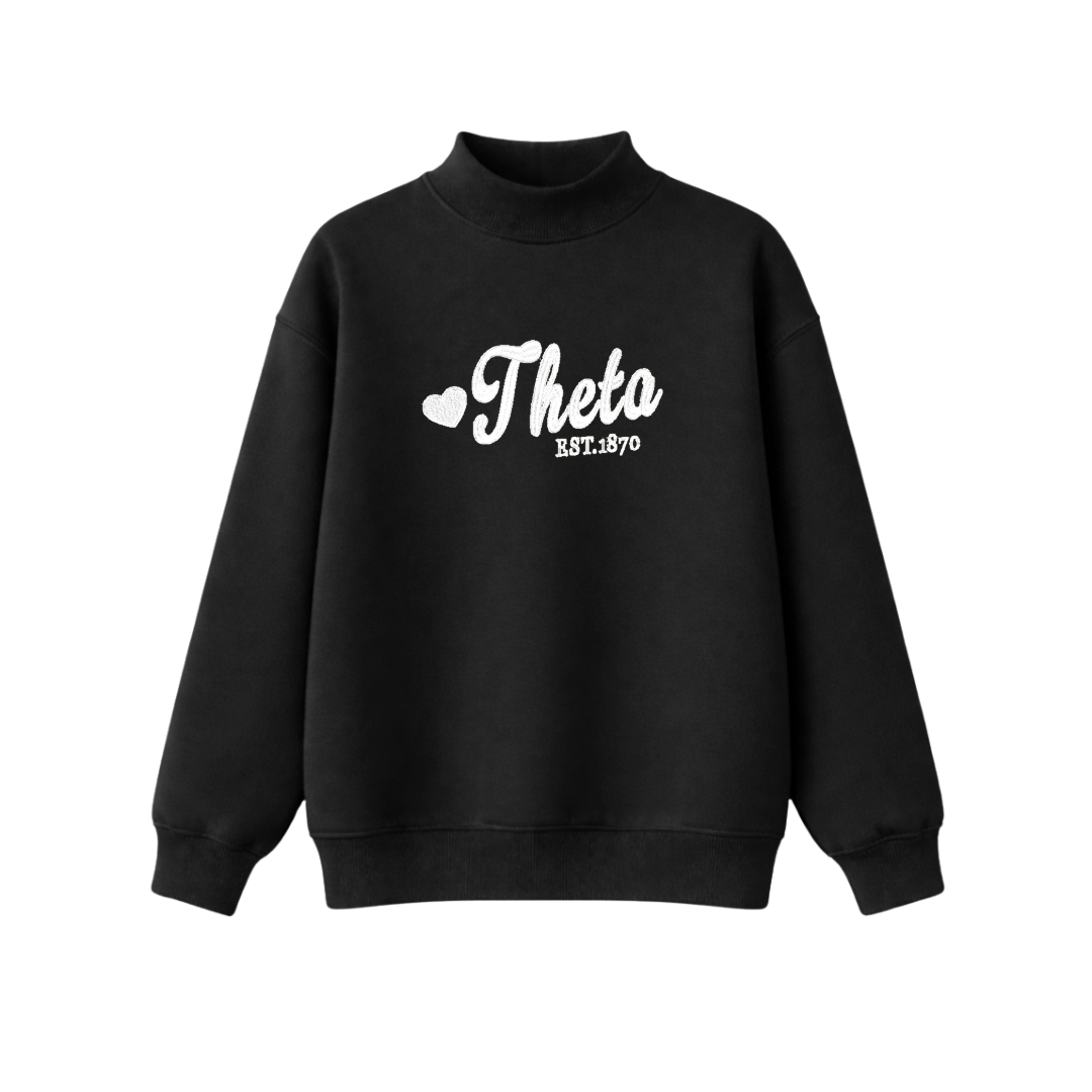 Kappa Alpha Theta Sweetheart Mockneck
