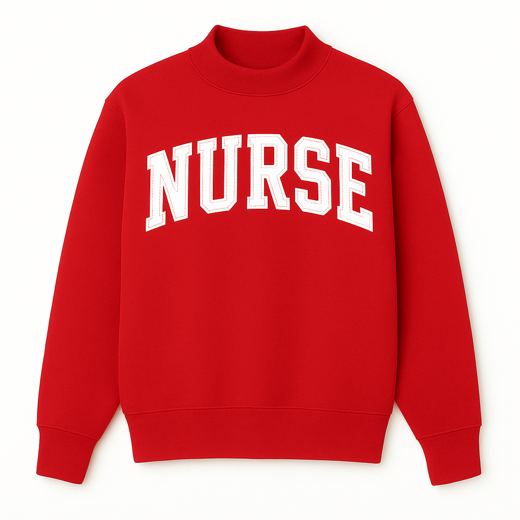 Red Nurse Mockneck