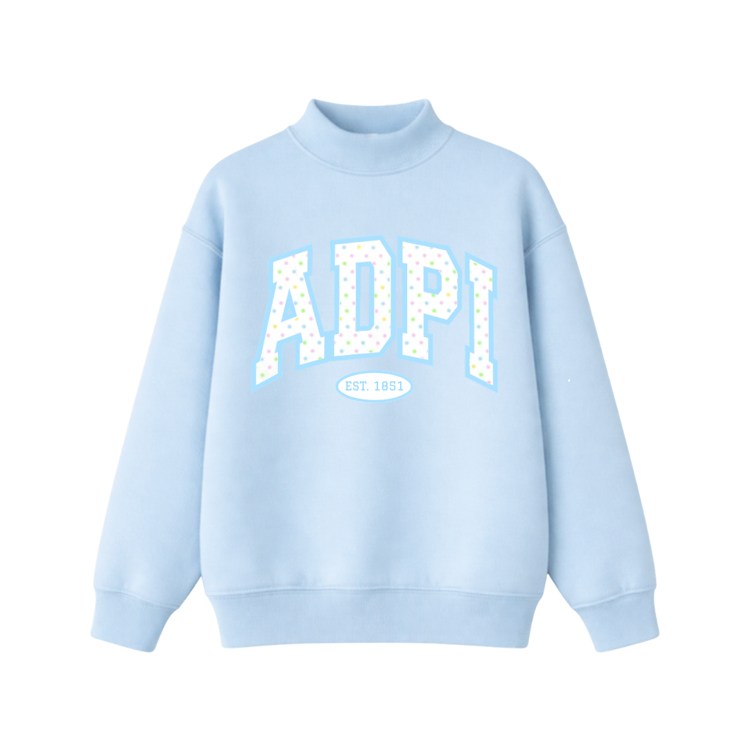 ADPI Blue Cotton Candy Mockneck