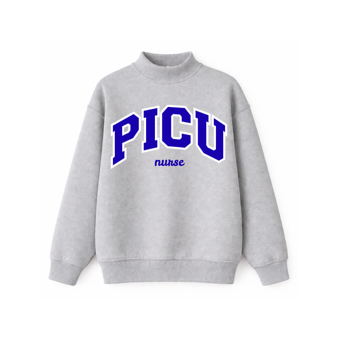 PICU Nurse Mockneck