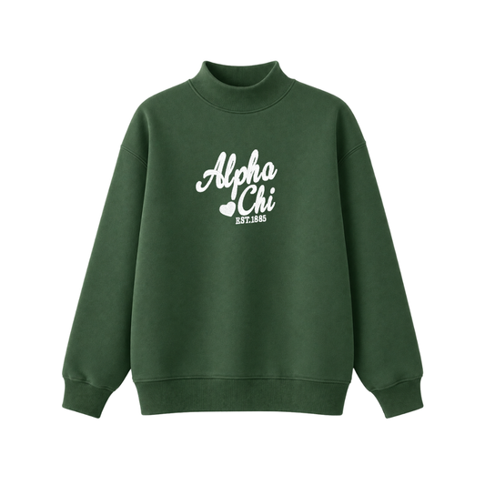 Alpha Chi Sweetheart Mockneck