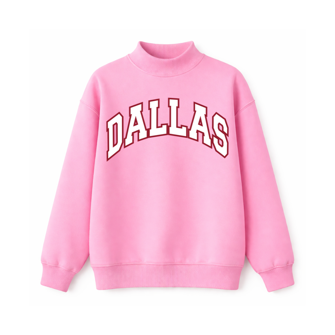Pink City Mockneck