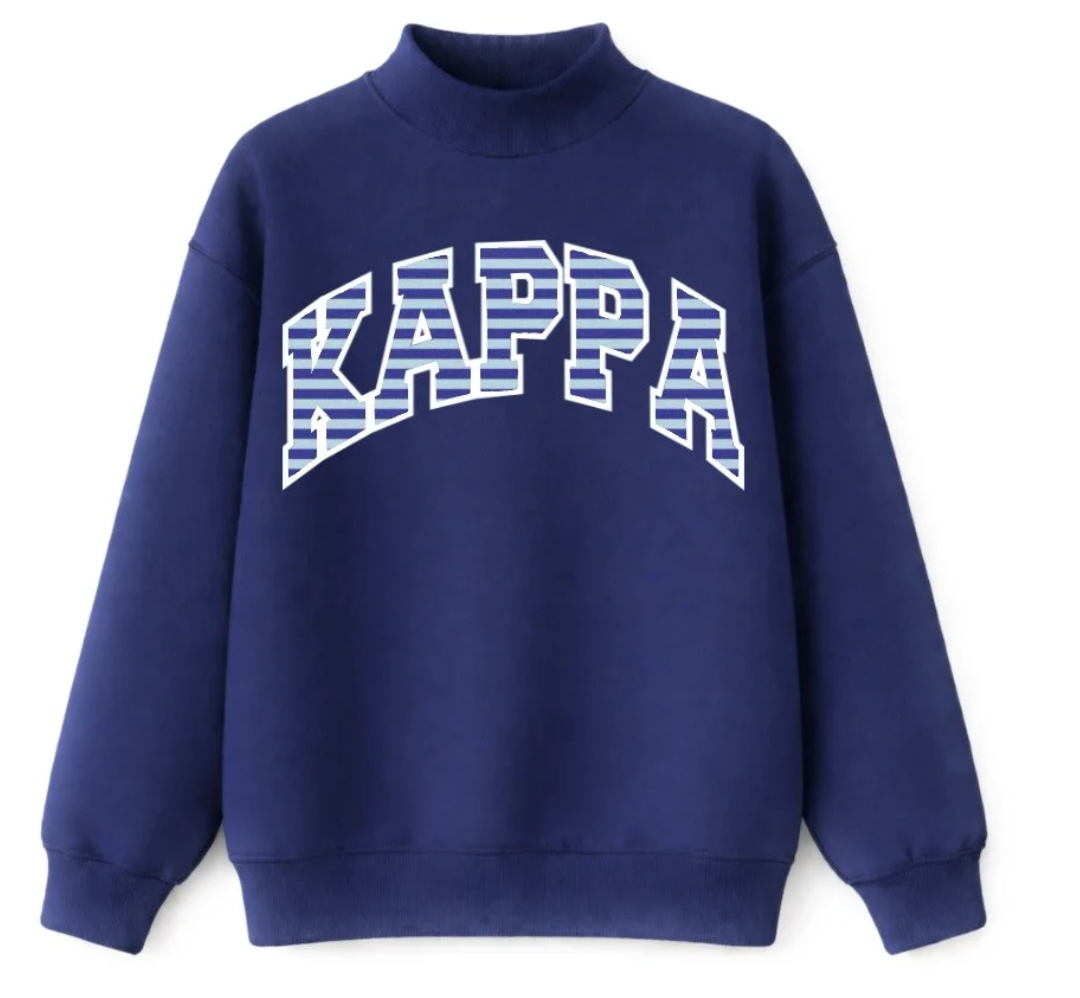 Mariner Stripe Mockneck