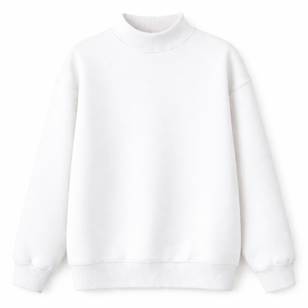 White Mockneck