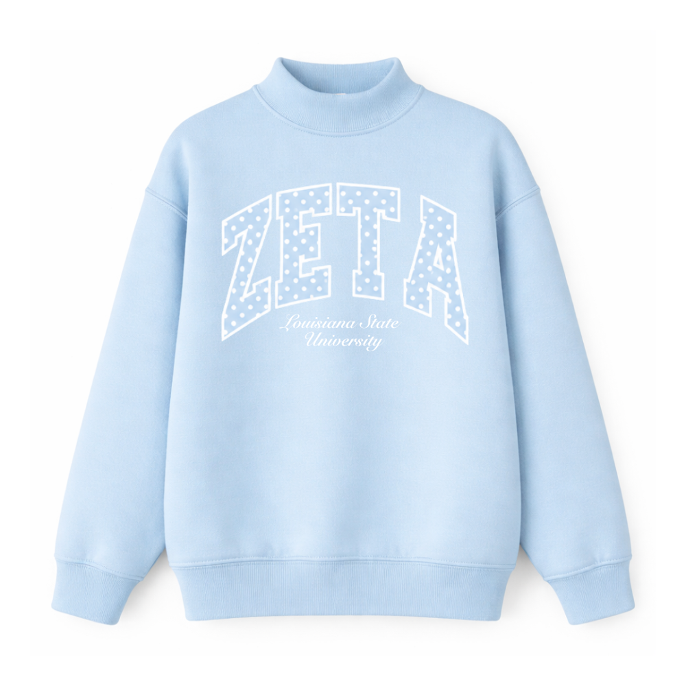 ZETA Polka Dots Mockneck