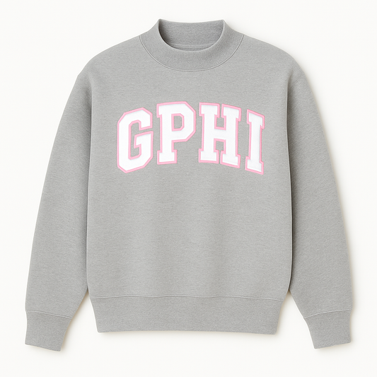 GPHI Grey+Pink Mockneck