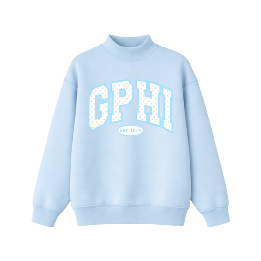GPHI Blue Cotton Candy Mockneck