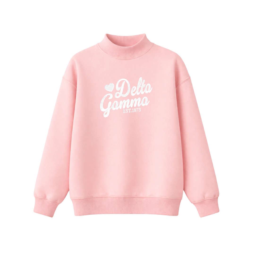Delta Gamma Sweetheart Mockneck