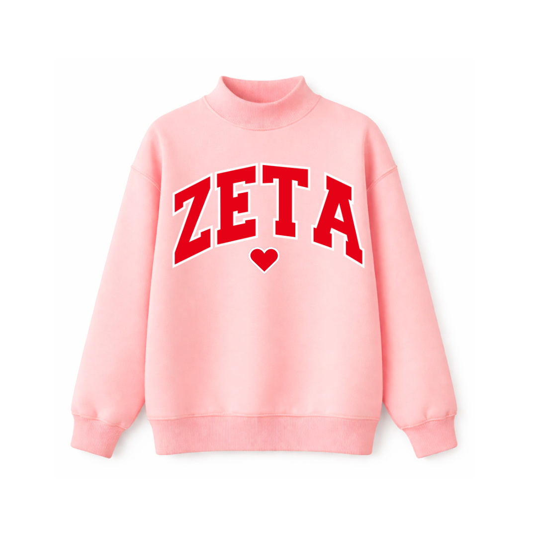Blush Crush Mockneck