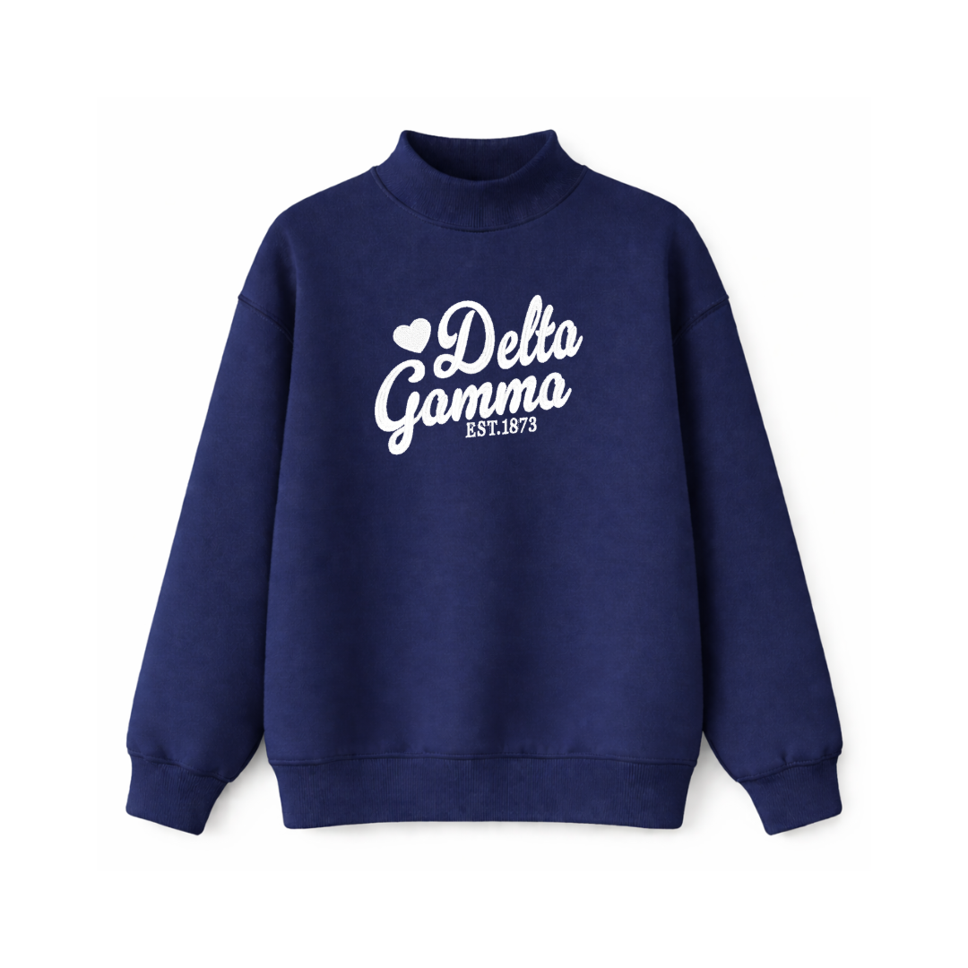 Delta Gamma Sweetheart Mockneck