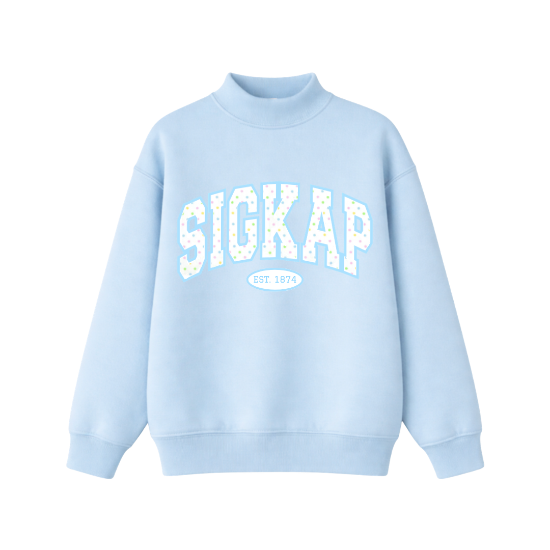 Sig Kap Blue Cotton Candy Mockneck