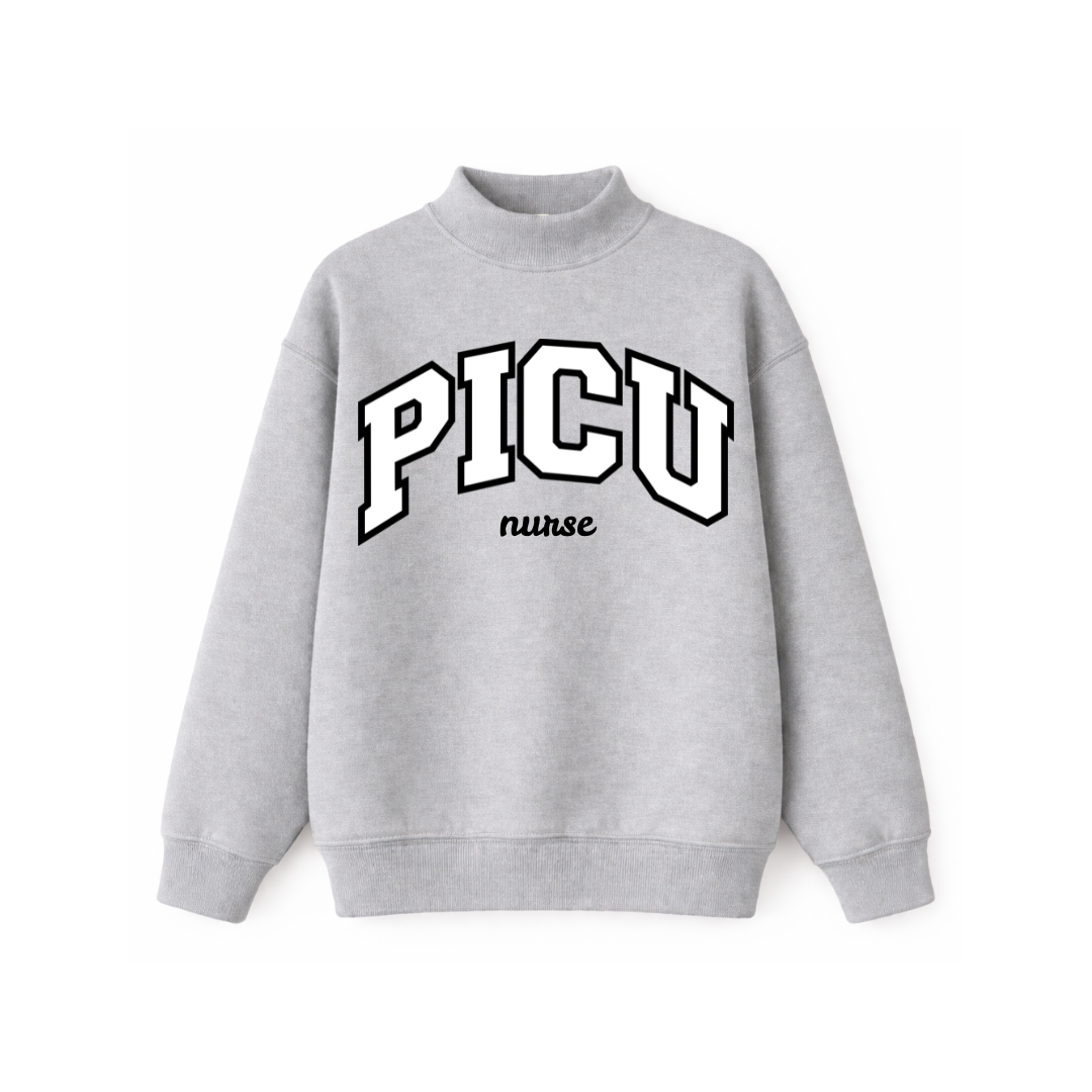 PICU Nurse Mockneck