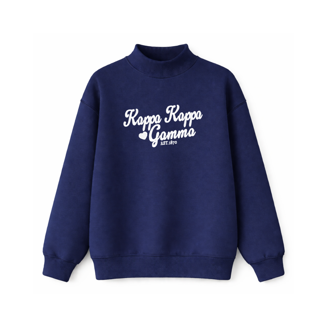 Kappa Kappa Gamma Sweetheart Mockneck