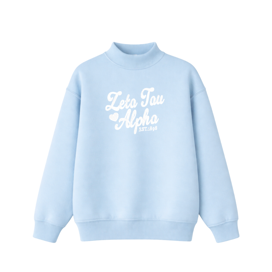 Zeta Tau Alpha Sweetheart Mockneck