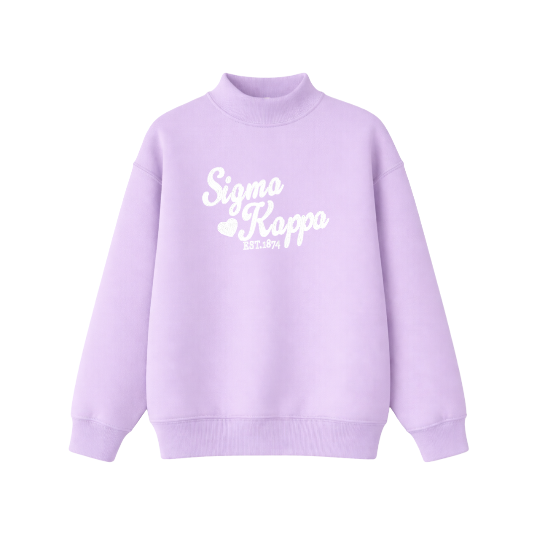 Sigma Kappa Sweetheart Mockneck