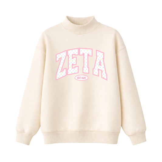 Zeta Confetti Mockneck