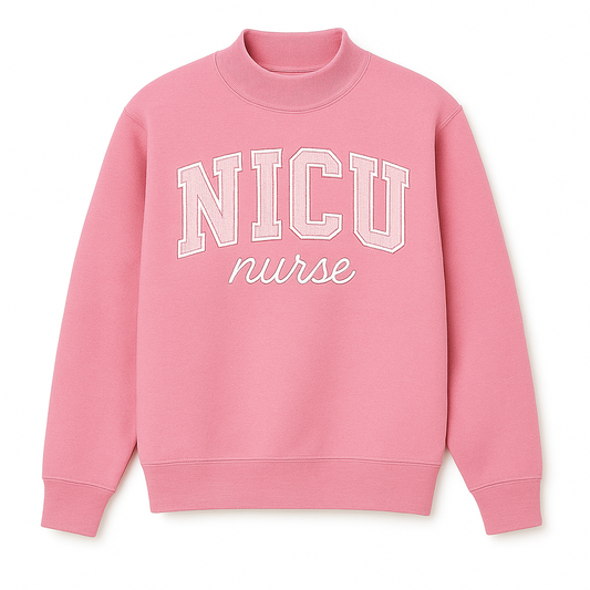 NICU Pink Mockneck