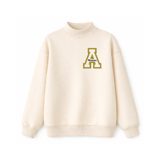 APP STATE Cream Logo Mockneck