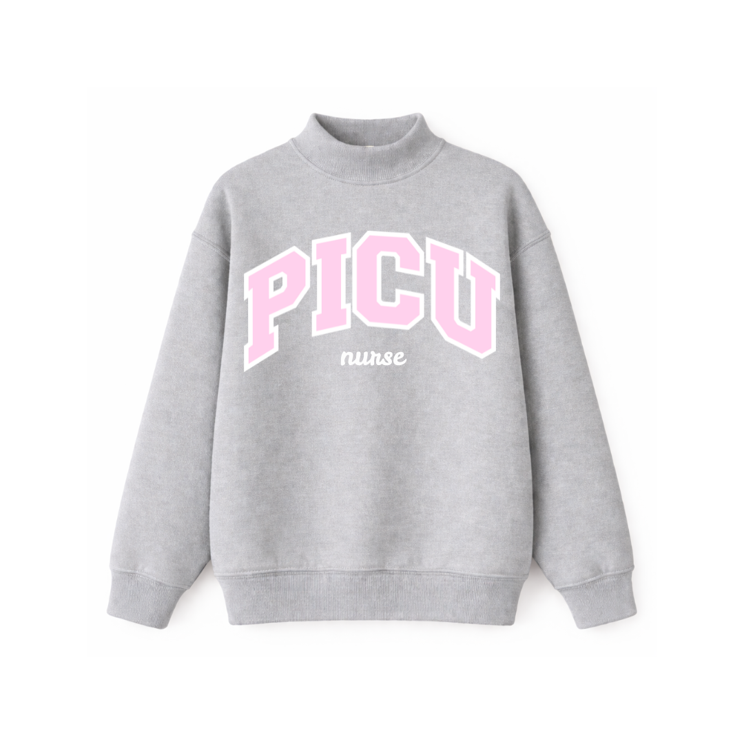 PICU Nurse Mockneck