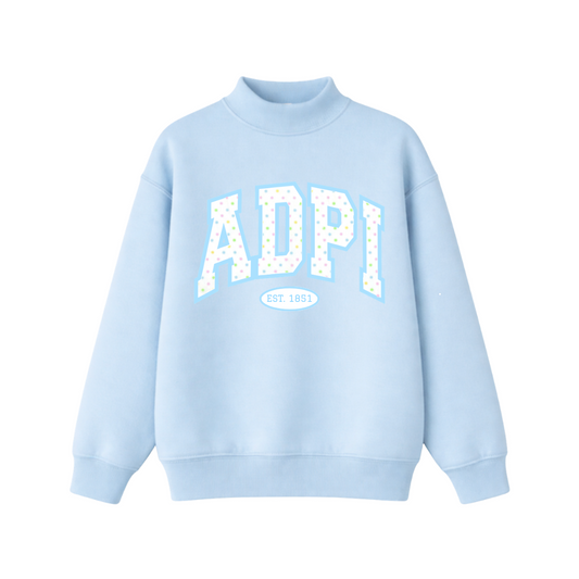 ADPI Blue Cotton Candy Mockneck