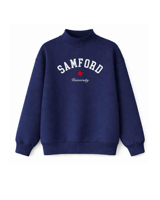 Samford Varsity and Star Mockneck (navy)