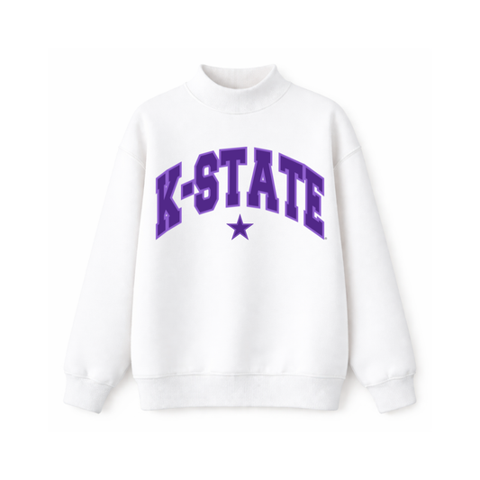K-STATE Varsity Star Mockneck