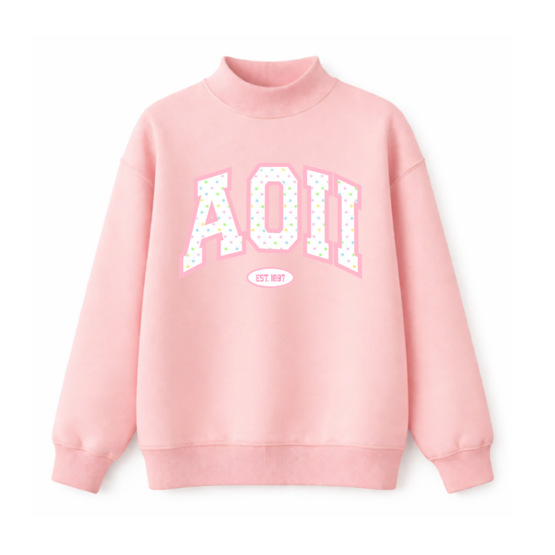 AOII Cotton Candy Mockneck (Copy)