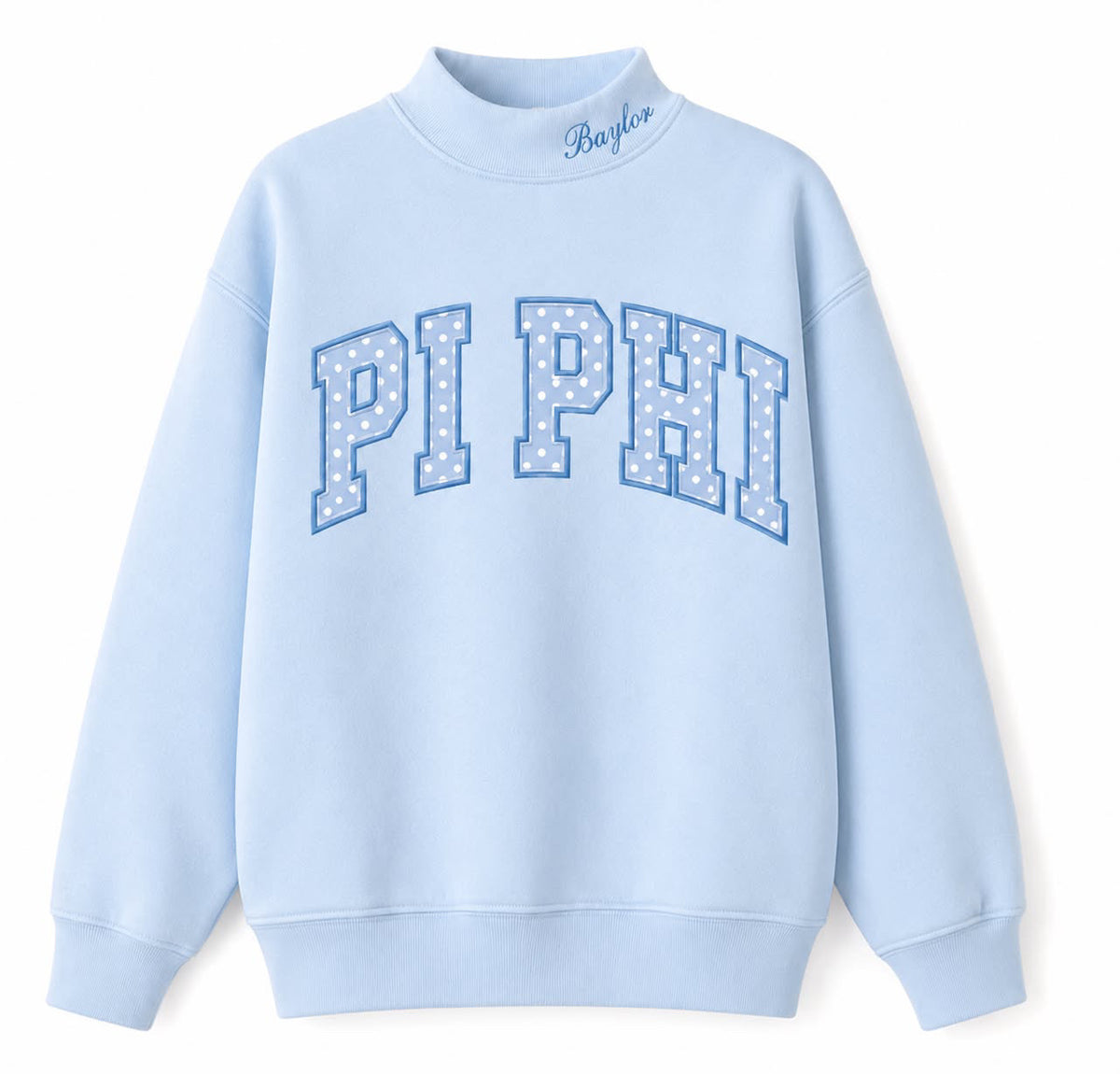 PI PHI Blueberry Polka Dot Mock