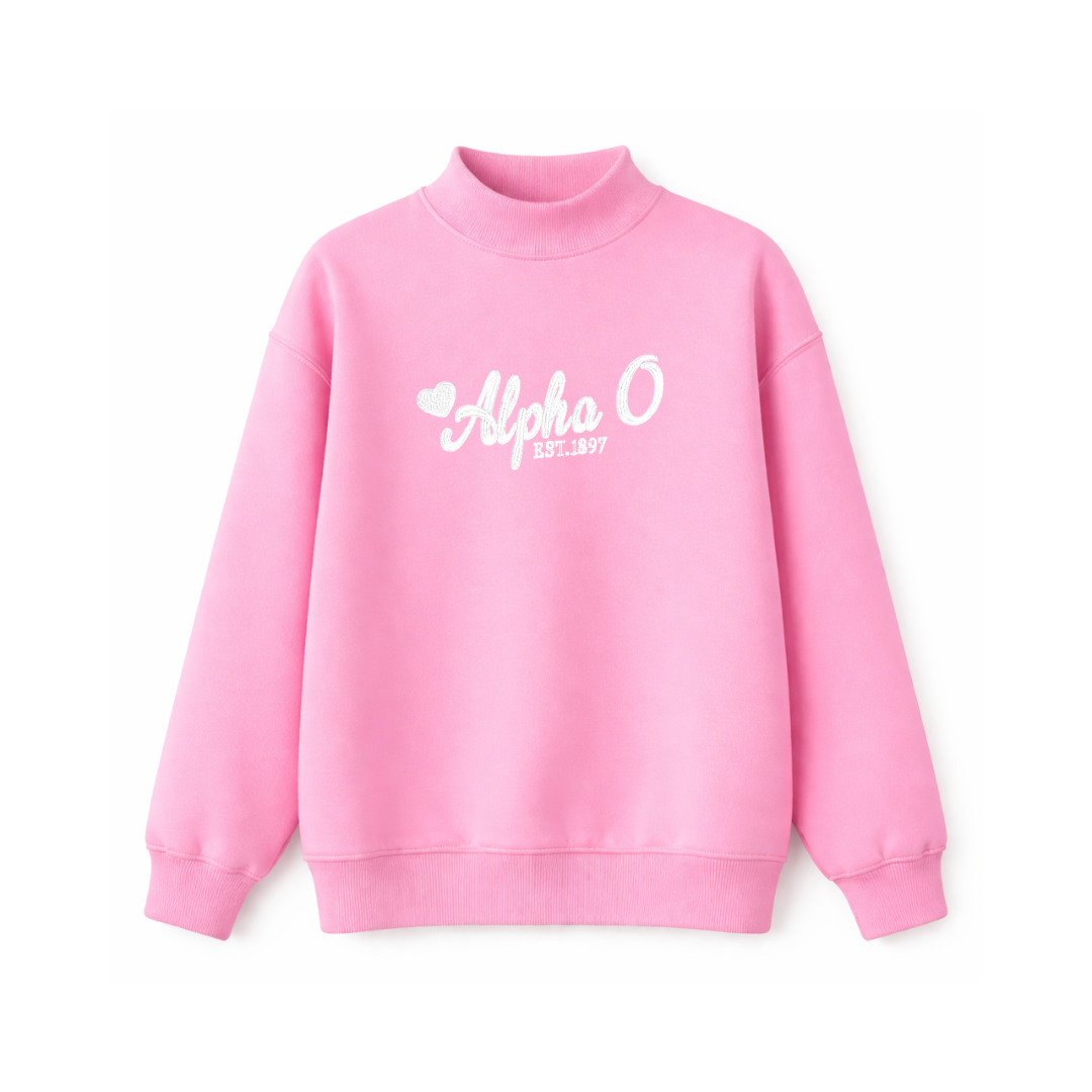 Alpha Omicron Pi Sweetheart Mockneck