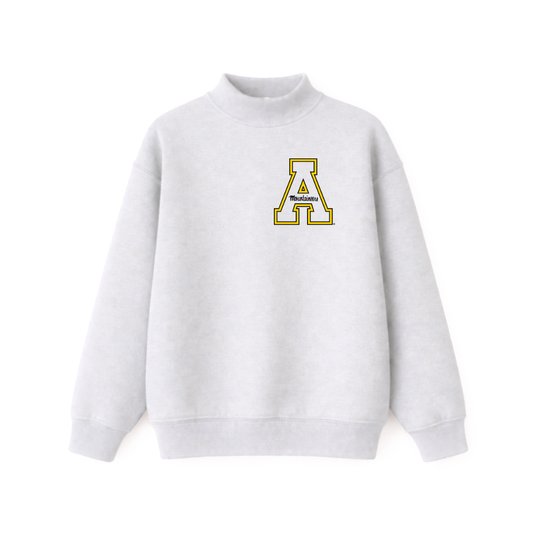 APP STATE Grey Logo Mockneck