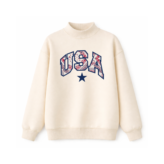 Paisley USA Mockneck