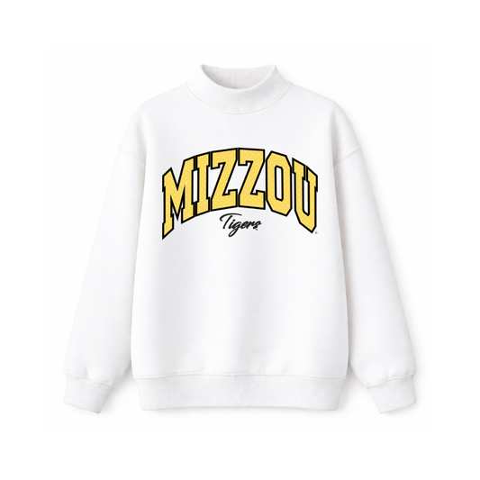 Mizzou Sunshine Polka Dot Mockneck