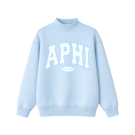 APHI Blue Cotton Candy Mockneck