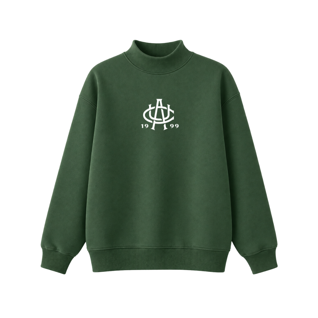 Green AUC Logo Mockneck