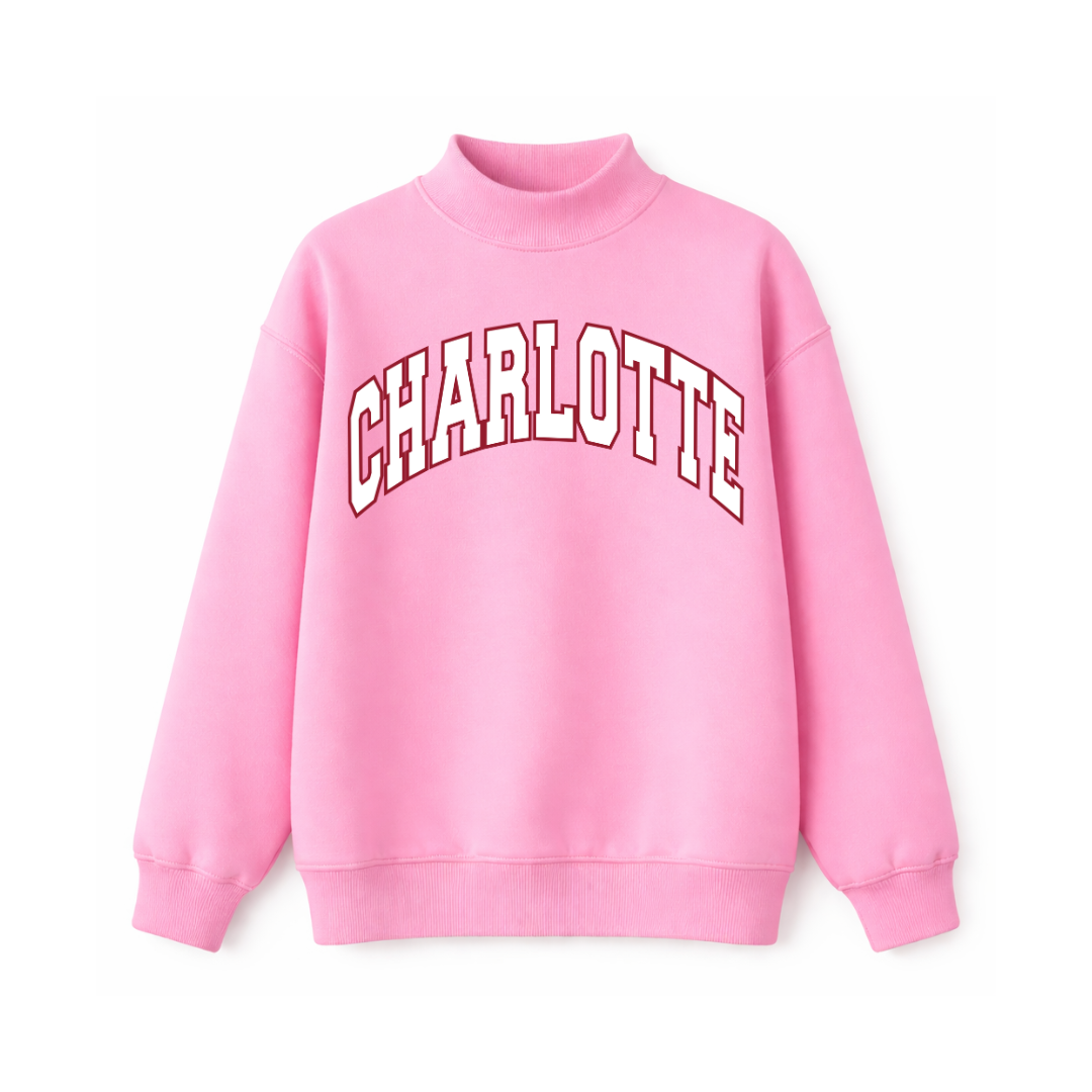 Pink City Mockneck