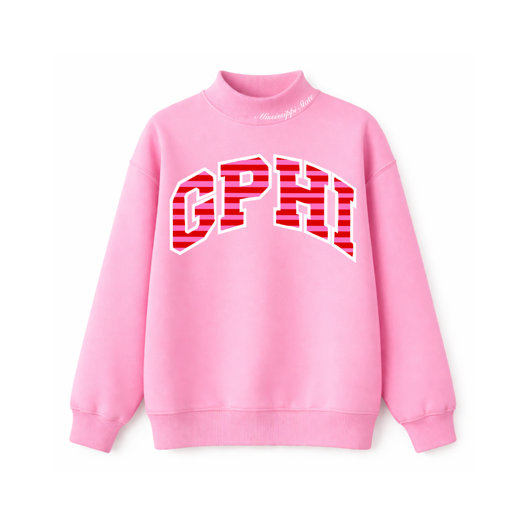 Palm Darling Neck Embroidered Mock