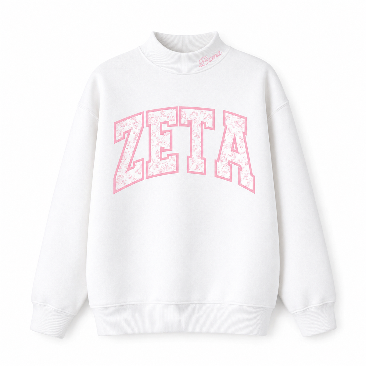 Zeta Floral Mockneck