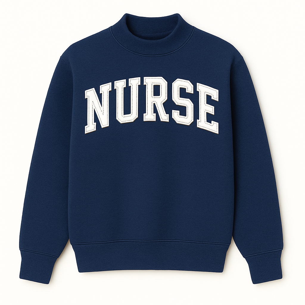Navy Nurse Mockneck