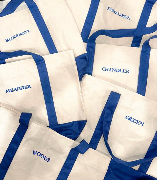 Embroidered Tote Bag