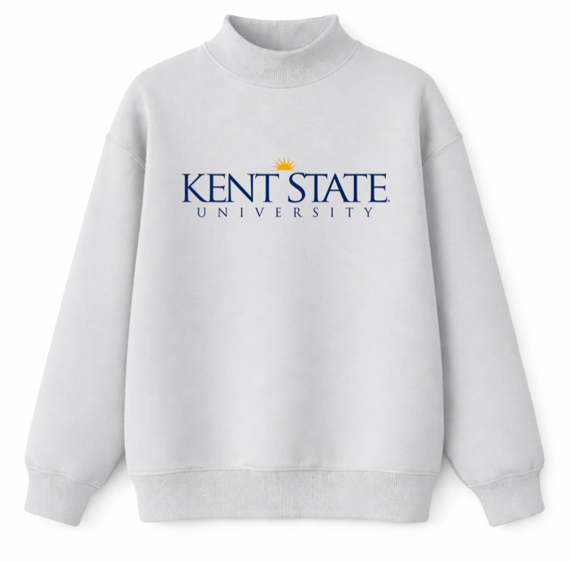 Kent State University Embroidered Mock