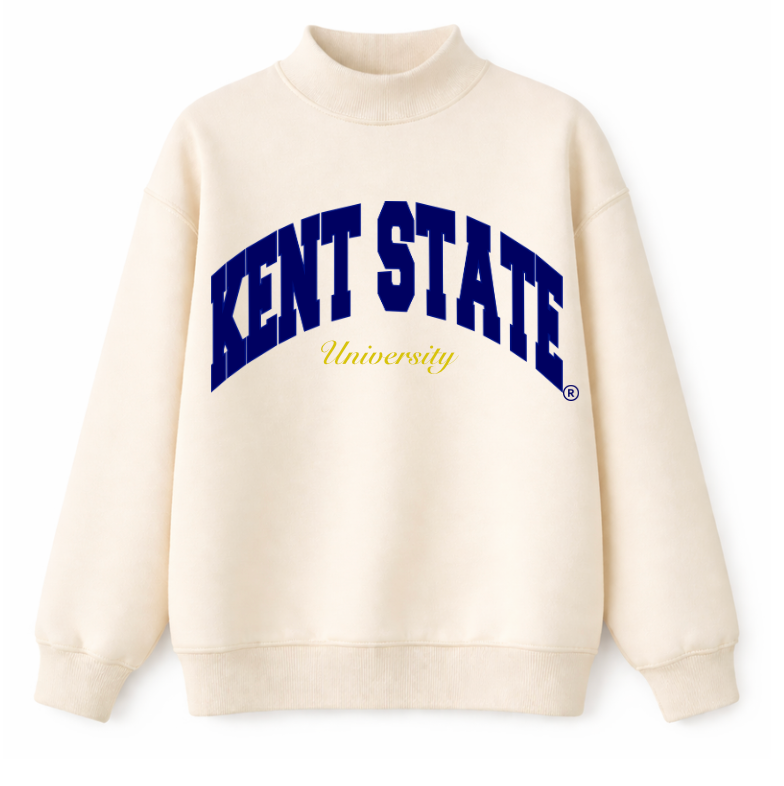 Kent State University Cream Mock