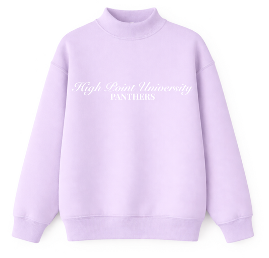 High Point University Purple Mockneck