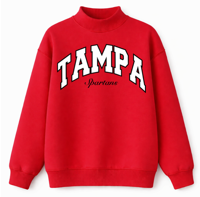 Red Tampa Spartans Mock