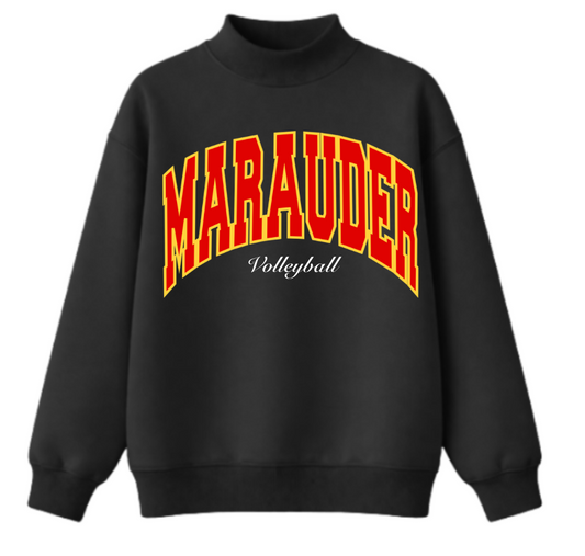 Marauder Volleyball Black Mock