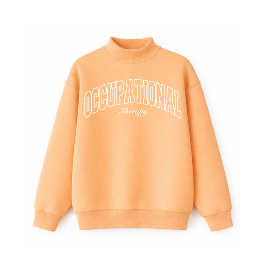 Occupational Therapy Apricot Mockneck