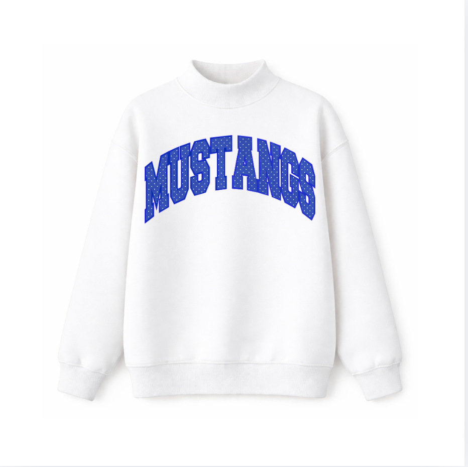 Mustangs Mockneck