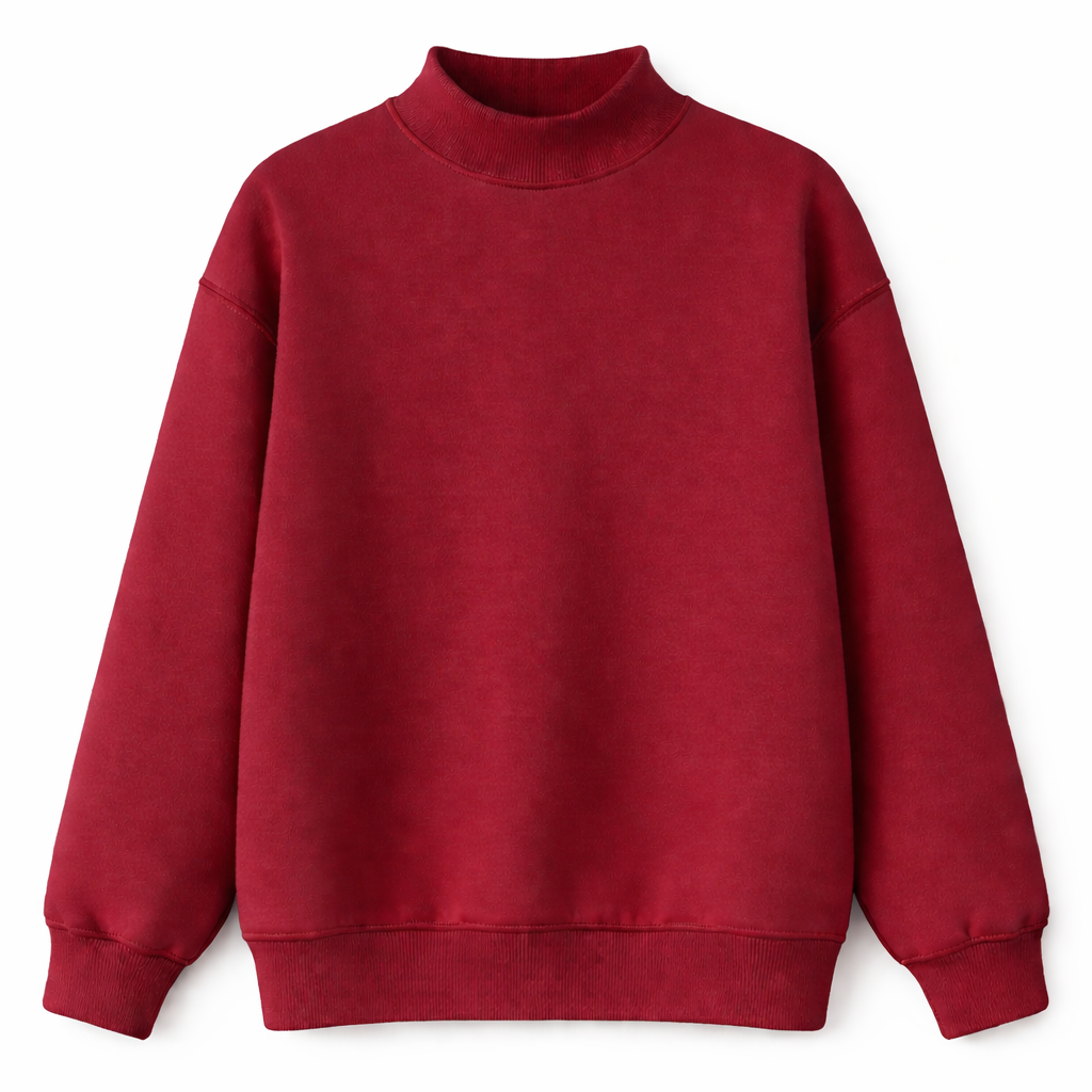 Maroon Mockneck